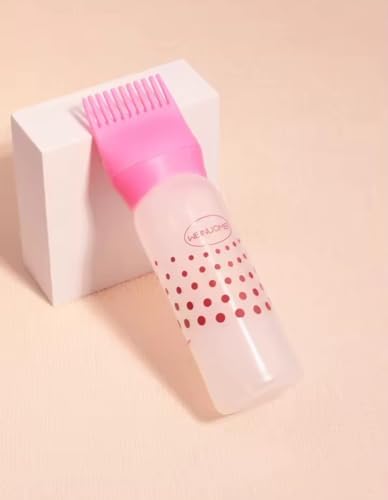 Alternative view of 2 Adet Saç Boyama Şişesi – Tarak Uçlu Uygulama Aparatı, Kademeli Renkli Plastik Sıkmalı Şişe Aplikatör Fırçası Saç Boyası Ev Salon için 170 ml Pembe - Mavi