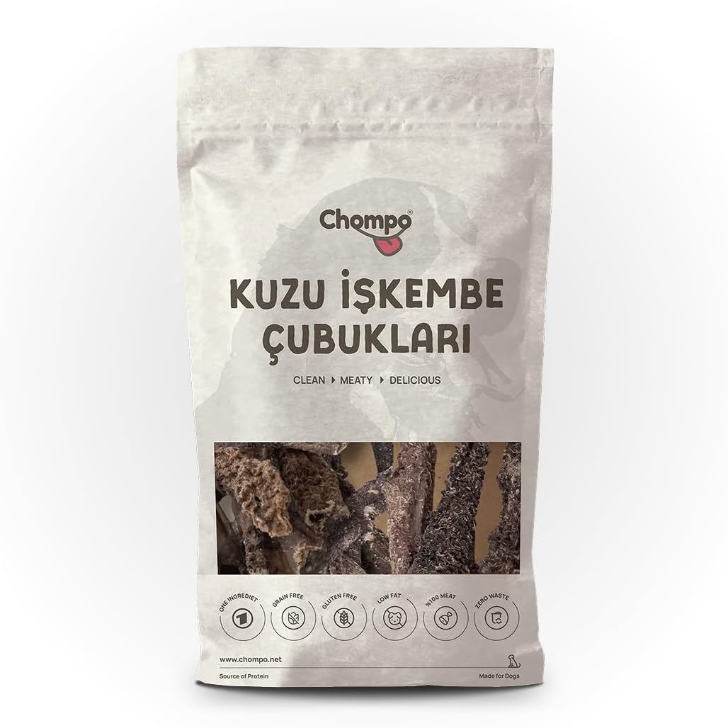 Alternative view of Chompo Kuzu İşkembe Çubukları 100% Doğal Katkısız Köpek Ödül Maması 100 Gr