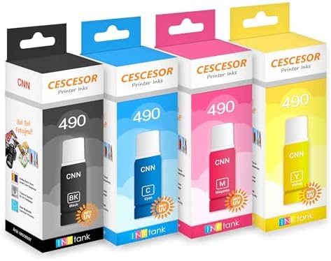 GI 490 İçin 4 Renk Mürekkep Seti 1x140 ml 3x70 ml