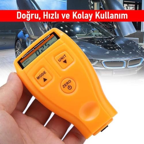 Dijital Kaplama Kalınlığı Ölçer – 0-2000 µm, FE/NFE Modu, LCD Ekran