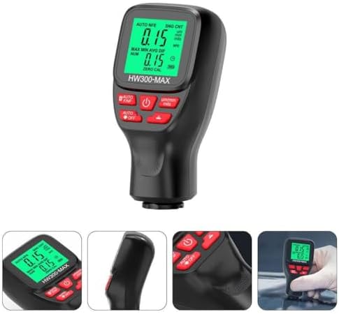 HW300-MAX Dijital Kaplama Kalınlığı Ölçer – 0-2000 µm, FE/NFE Otomatik Algılama, LCD Ekran