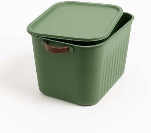 Alternative view of 20LT Kapaklı Organizer Kutu – Dayanıklı Plastik Saklama Kutusu, Yan Kulplu, Renkli Büyük Boy Depolama Kutusu (40x30x25cm) (Renk Stok Durumuna Göre Gönderilir)