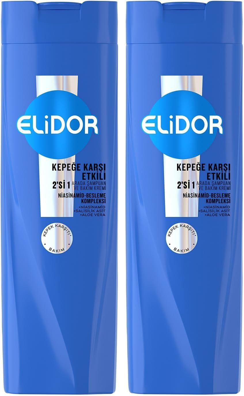 Alternative view of Elidor Şampuan ve Saç Bakım Kremi Kepeğe Karşı Etkili 400 ml 2li paket