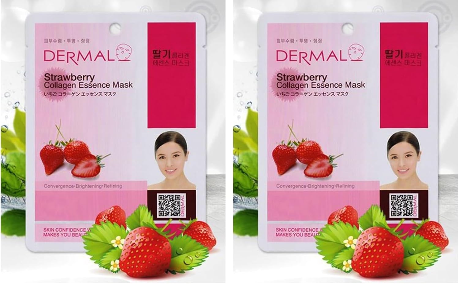 Alternative view of DERMAL Aydınlatıcı ve Arındırıcı Çilek Özlü Kolajen Maske 23gr 2li paket