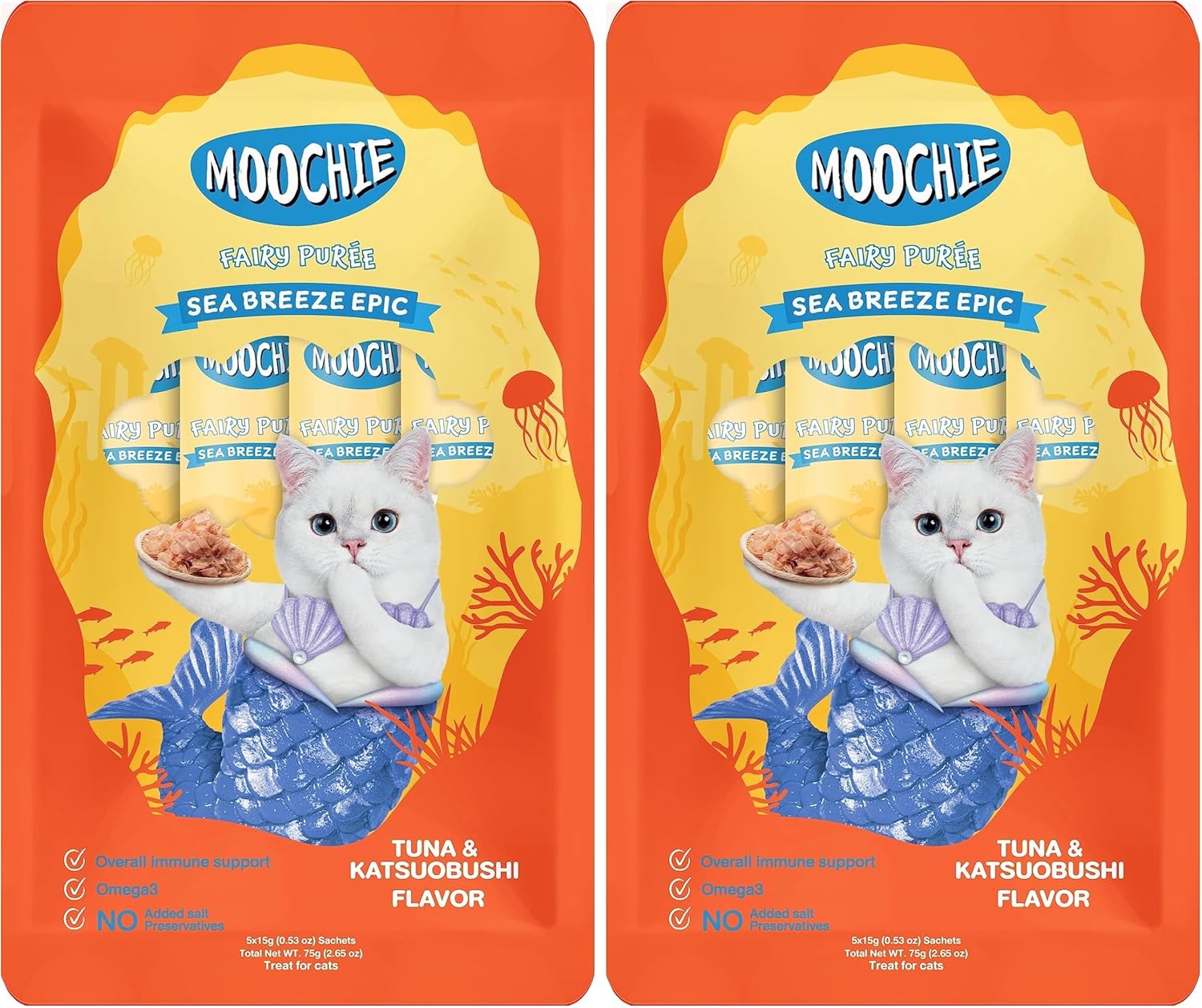 Alternative view of Moochie Sıvı Kedi Ödülü Ton-Katsuobushi 5x15 gr 2li paket
