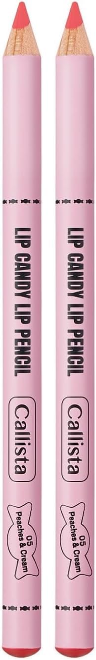 Callista Lip Candy Dudak Kalemi 05 Peaches & Cream, Turuncu 2li paket