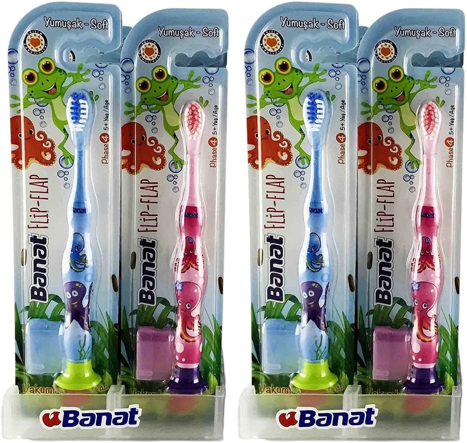 Alternative view of Flip Flap Çocuk Diş Fırçası 2li paket