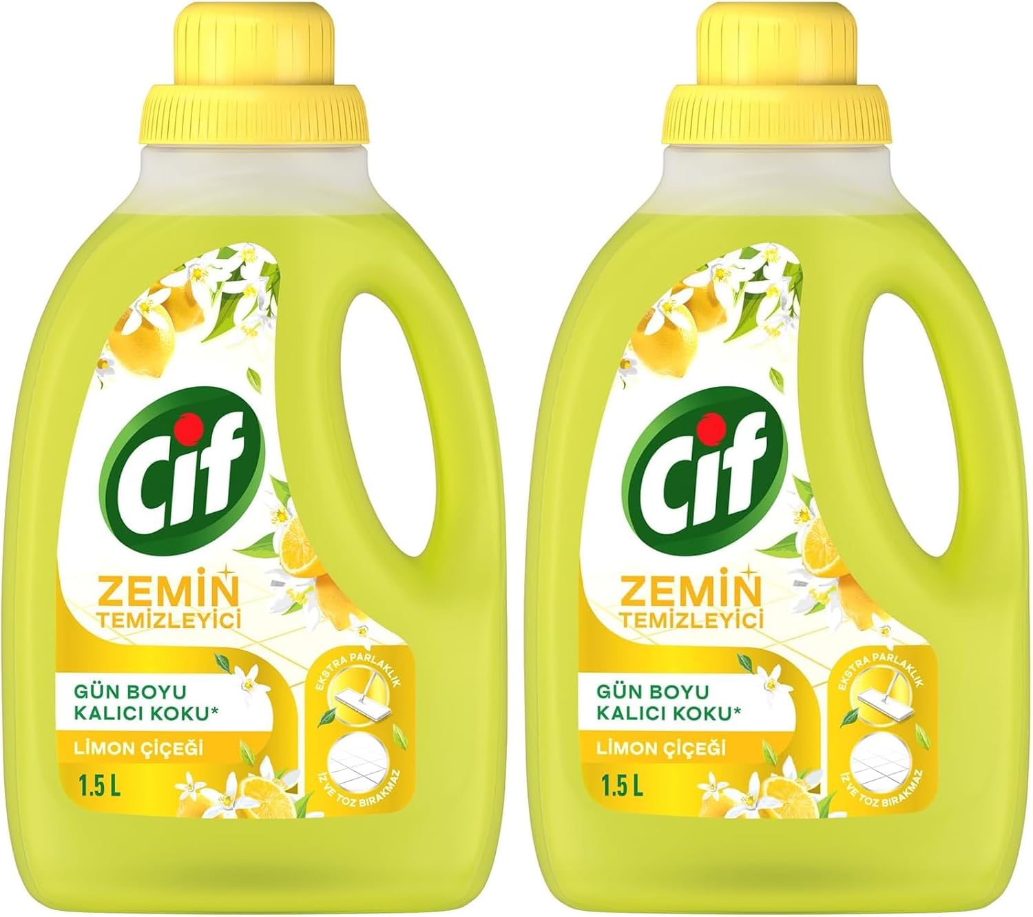 Cif Zemin Temizleyici Limon Çiçeği 1500 ml 2li paket