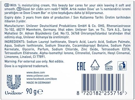 Alternative view of Dove Beauty Cream Bar Katı Güzellik Sabunu Original Nemledirici Etkili, 90 g 3lü paket