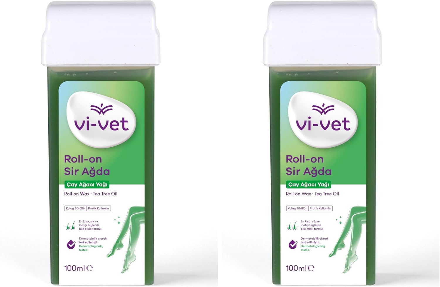 Vi-vet Roll-On Sir Ağda Çay Ağacı Yağı, 100 Ml 2li paket