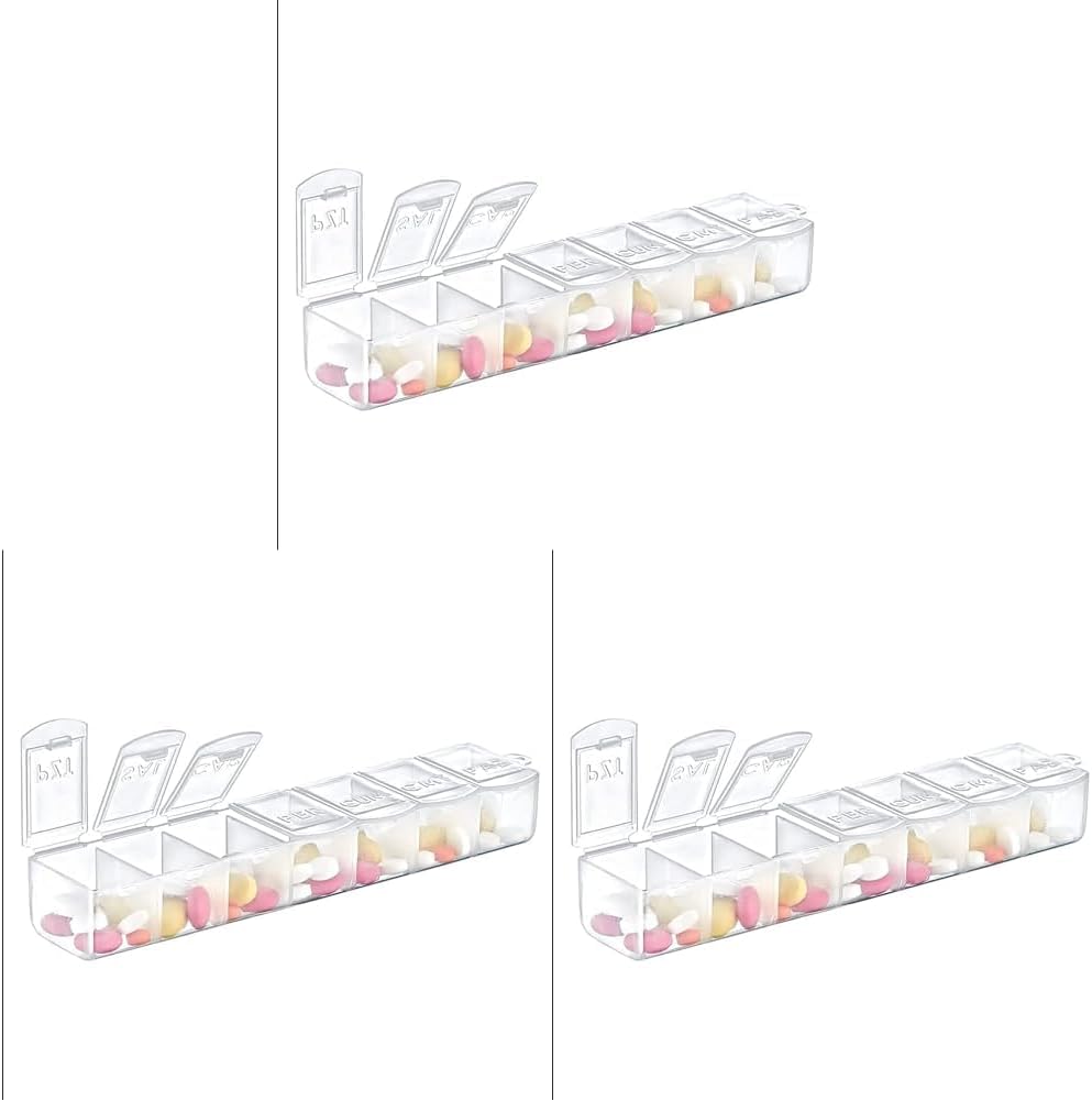 BEE HOME İlaç Kutusu, Çok Renkli 3lü paket