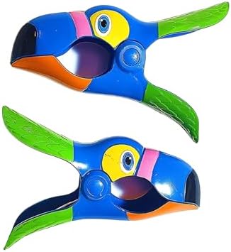 Alternative view of Dekoratif Kuşu Plaj Havlusu Mandalı, Renkli, Plastik, 2'li Set, Rüzgara Dayanıklı, Güçlü Tutuş Özellikli