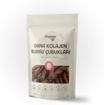 Chompo Dana Kolajen Çubukları 100% Doğal Katkısız Köpek Ödül Maması 100 Gr