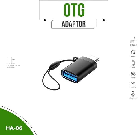 Alternative view of Lightning & Type-C USB Dönüştürücü – Yüksek Hızlı Veri Aktarımı, Telefon için Lightning to USB Dönüştürücü, Klavye, Mouse, Kart Okuyucu ve Oyun Kumandası ile Uyumlu, HA-06, EVINTO (Type-C)