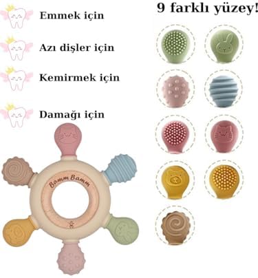 Bamm Bamm Diş Kaşıyıcı Yerli Üretim Silikon Hafif ve Rahat Kavranır