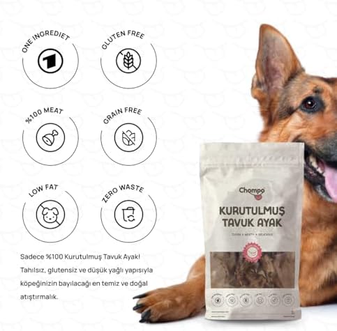 Alternative view of Chompo Kurutulmuş Tavuk Ayak 100% Doğal Katkısız Köpek Ödül Maması 10 Adet