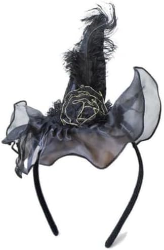 ŞAPKALI TÜYLÜ TAÇ HALOWEEN CADILAR BAYRAMI TACI