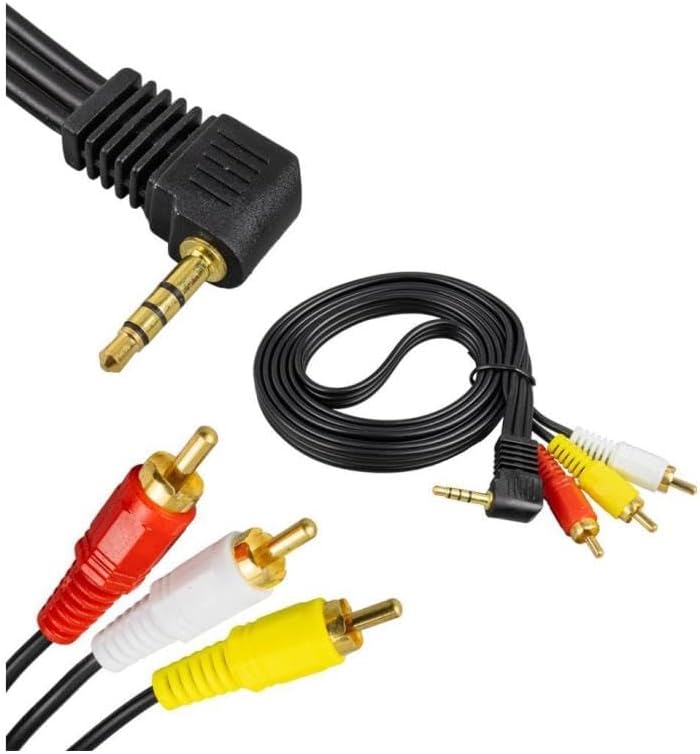Alternative view of 3.5mm Erkek - 3 RCA AV Kablo 1.2 Metre | Uydu Alıcısı, TV, Ses Sistemi Uyumlu