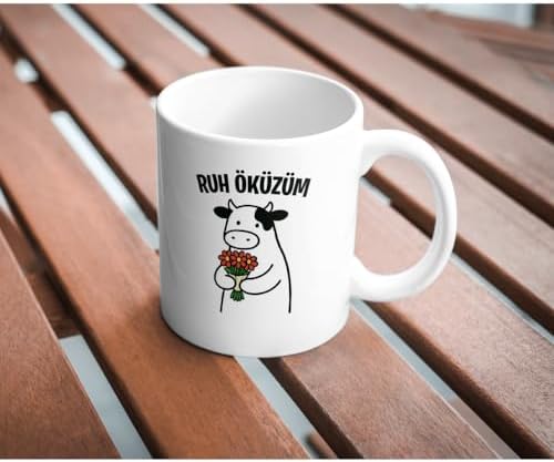 Ruh Öküzüm Kupa Bardak Komik Yazılı Hediyelik Kahve Çay Kupası