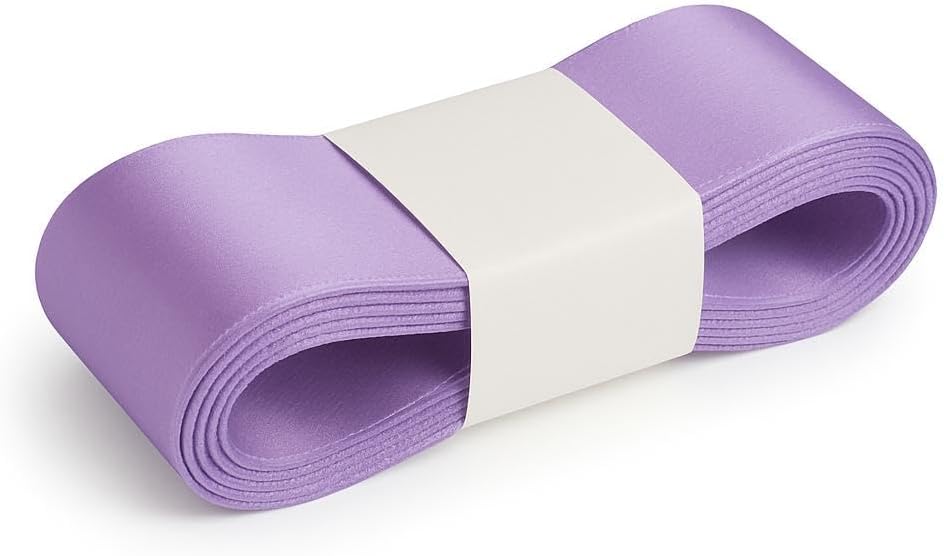 4 Cm Genişliğinde Kurdela Her Amaca Uygun Kaliteli Kumaştan Kurdela Fiyonk Süsleme için Kurdela 10 Metre Uzunluk 4 cm Genişlik (Lila)