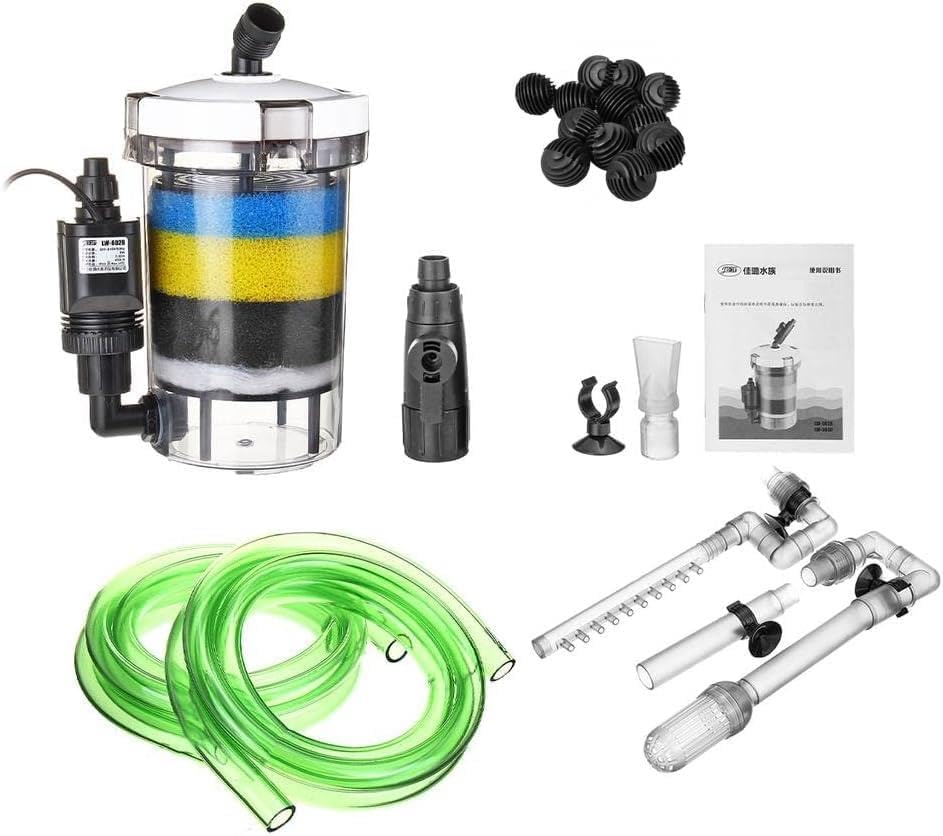 HW-603B Dış Filtre 400 Litre 6W Sessiz Çalışma Transparan Yüksek Kapasite