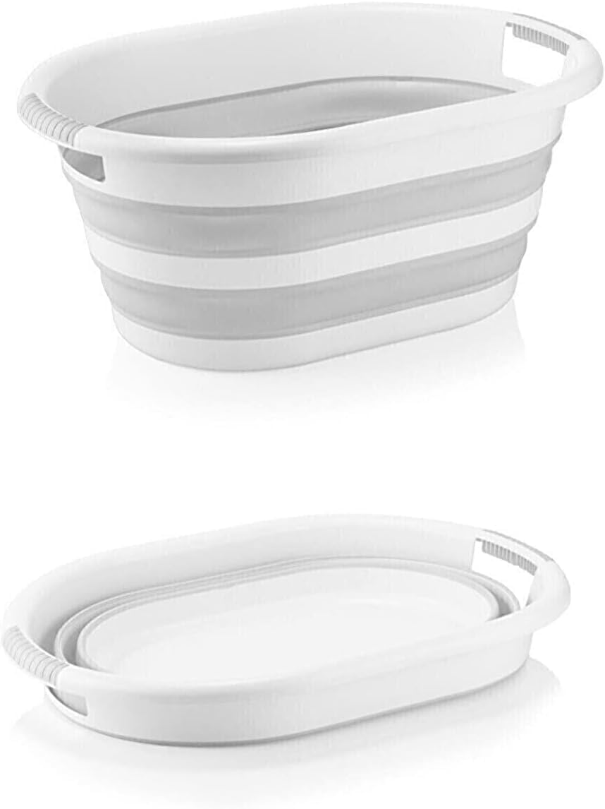Alternative view of Katlanabilir Akordiyonlu 25 Litre Hazneli Çamaşır Sepeti - No :2 - Gri