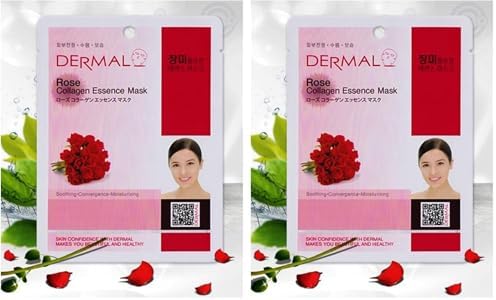 Alternative view of DERMAL Nemlendirici ve Pürüzsüzleştirici Gül Özlü Kolajen Maske 23gr 2li paket