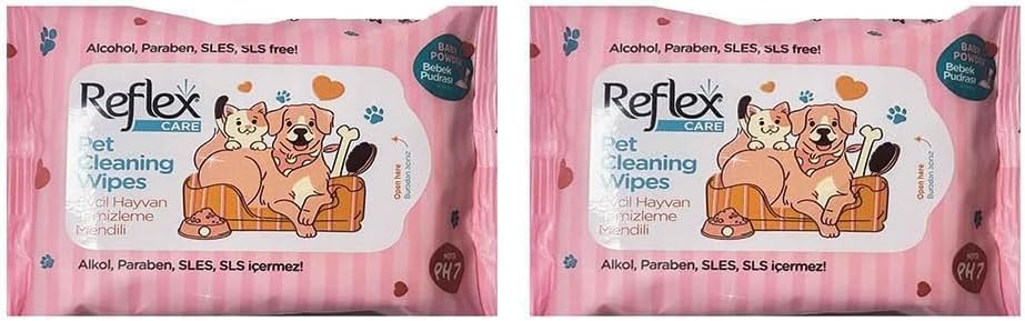 Reflex Care Evcil Hayvanlar İçin Çok Amaçlı Hijyenik Temizleme Havlusu 50’li 2li paket
