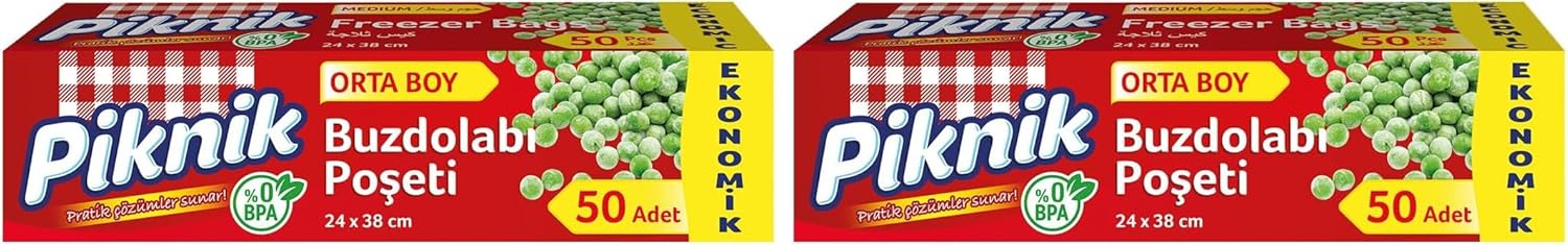 Alternative view of Piknik Buzdolabı Poşeti Ort Eko, 50'Li 2li paket