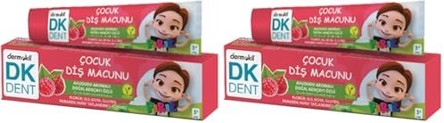 Alternative view of DKDENT Vegan Pırıl Ahududu Aromalı Florürsüz Çocuk Diş Macunu 50 ml 2li paket