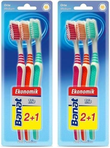 Trio 3'lü Diş Fırçası Medium 2li paket