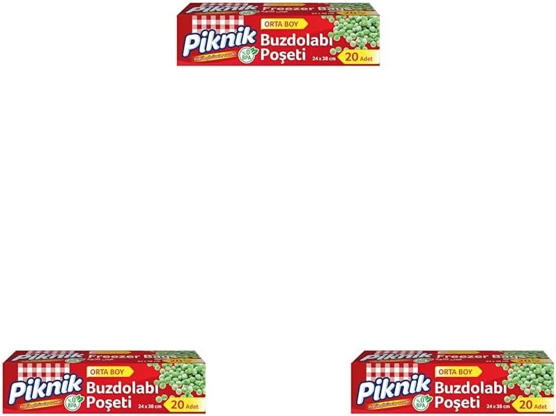Piknik Buzdolabı Poşeti Orta 20'Li 3lü paket