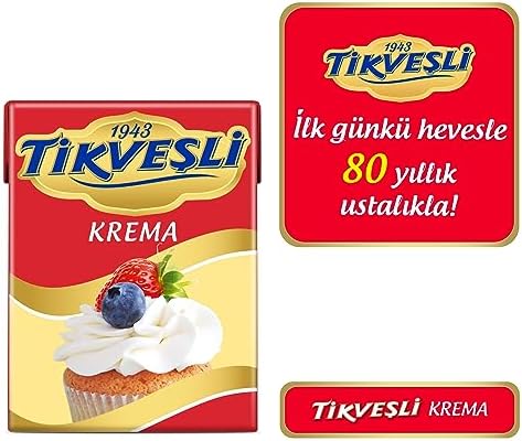 Tikveşli Krema 200 ml 2li paket