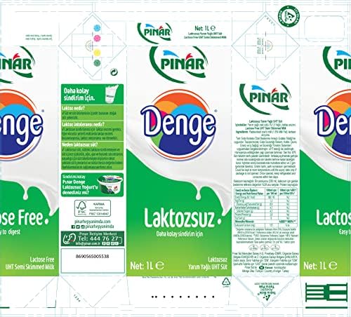 SÜT DENGE LAKTOZSUZ 1L 2li paket