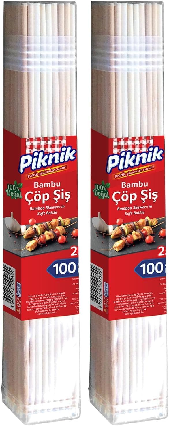 Alternative view of Piknik Ağaç Bambu Çöp Şiş 25 Cm–100'Lü 113-P 2li paket