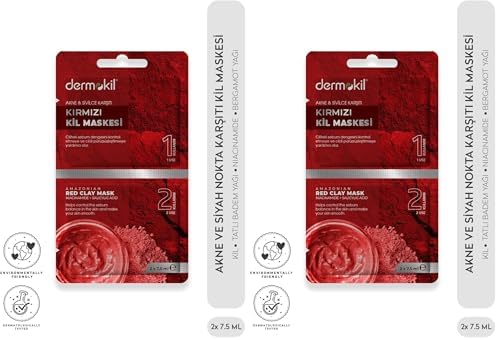 Akne ve Siyah Nokta Karşıtı Kil Maskesi 2x 7.5 ml 2li paket