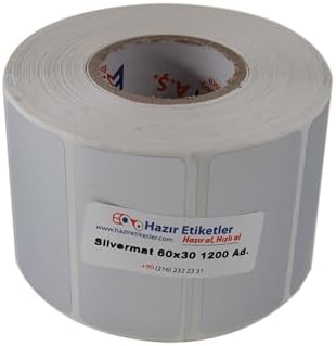 Alternative view of Demirbaş Etiketi 60mm X 30mm Ruloda 1200 Adet