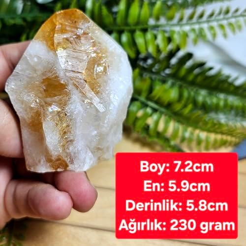 Ham Sitrin Doğal Taş Diş (Sarı, HS5)