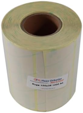 Kuşe Rulo Etiket 100mm x 35mm 1000 Adet