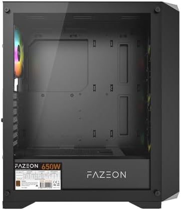 FAZEON F4 650W 80PLUS BRONZE Mesh 4x120mm ARGB Fanlı ATX Bilgisayar Kasası