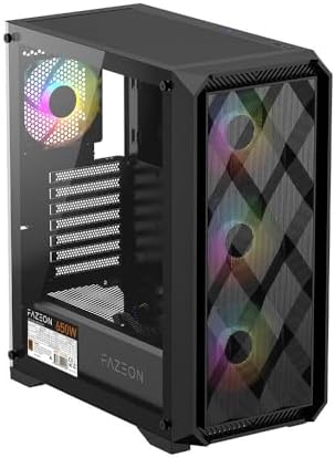 Alternative view of FAZEON F4 650W 80PLUS BRONZE Mesh 4x120mm ARGB Fanlı ATX Bilgisayar Kasası
