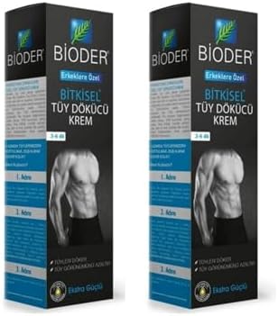 Bioder Tüy Dökücü Krem Erkekler Için 100 Ml 2'Li Paket Erkek