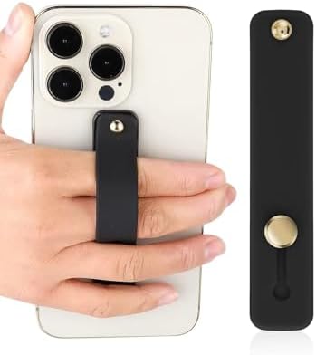 Alternative view of SPELT Cep Telefonu Kılıfı Bandı Kayışlı Silikon Tutamaç Telefon Tutucu Yatay Stand Siyah