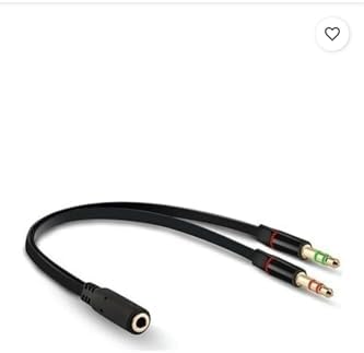 3.5mm Kulaklık Çevirici Tek Girişli Kulaklığı Çift Girişli Yapar Pc Laptop Uyumlu Çok Renkli