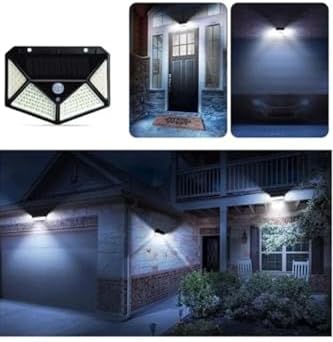 100 Led Solar Aydınlatma Fotoselli Solar Lamba Hareket Sensörlü 3 modlu Güneş Enerjili Lamba