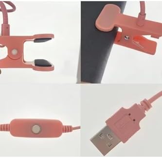 PEMBE 3W UV LED Tırnak Kurutucu Ultraviyole Esnek Klipsli Masa USB Jel Kurutma Klipsli Masa Lambası