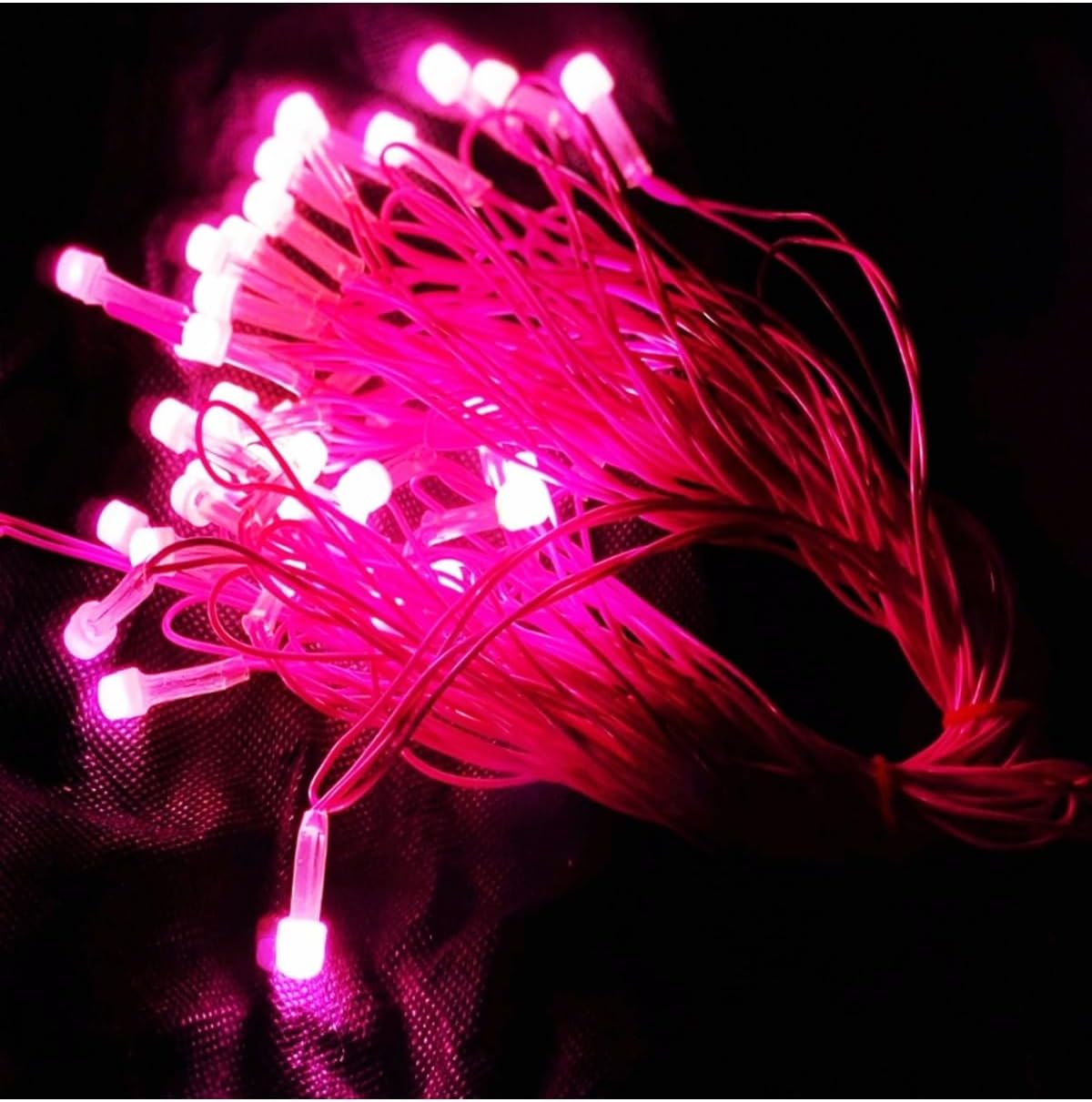Alternative view of Yılbaşı Aydınlatması 10 Metre 220 Vold Sabit Aydınlatma 38 Led Işık- Fişli Pembe