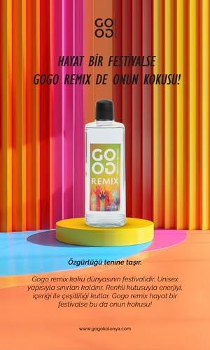 Gogo Remix Kolonya 250ml Cam Şişe