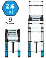 Alternative view of YAPI Alüminyum Teleskopik Merdiven 260 cm 9 Basamak
