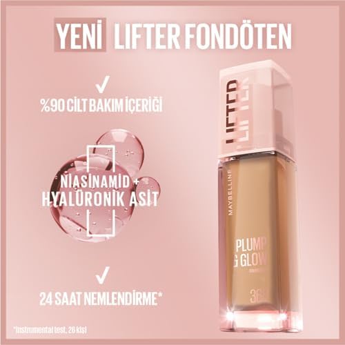 Alternative view of New York Lifter Niasinamid ve Hyalüronik Asit İçeren Aydınlatan Fondöten - 90